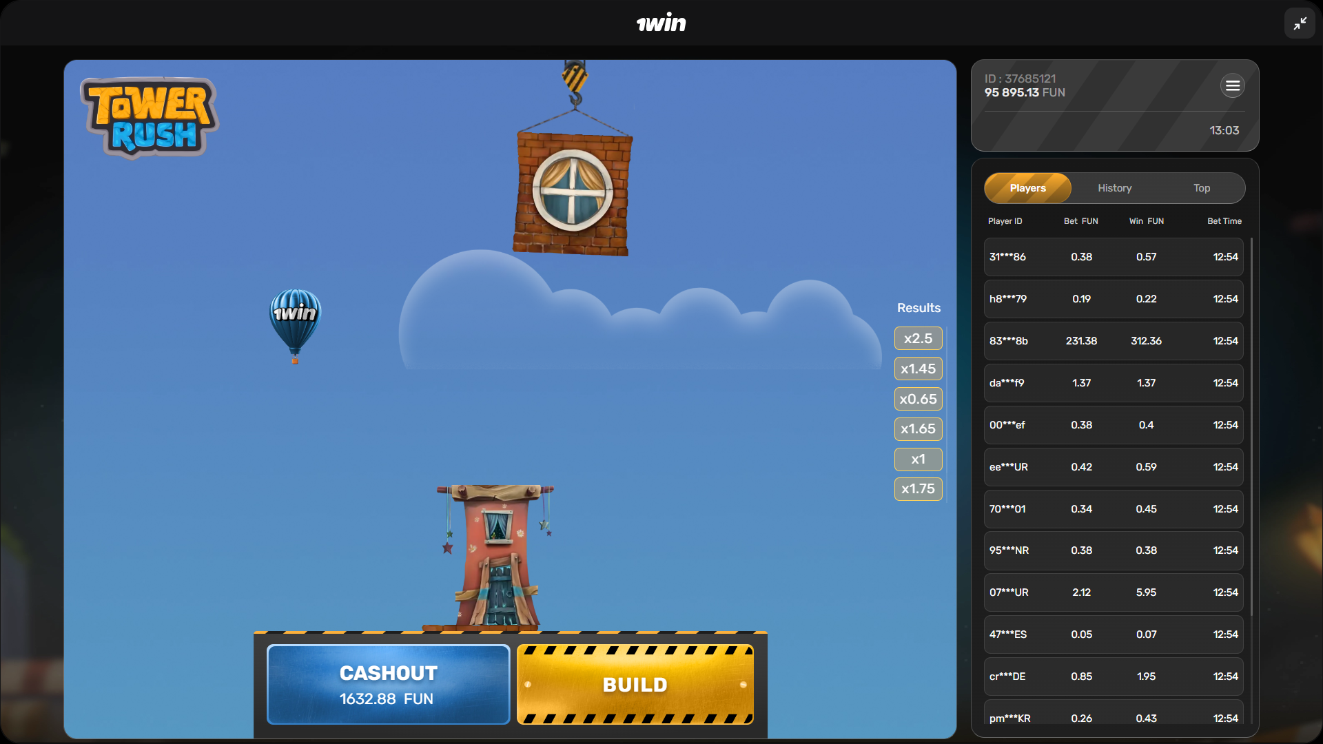 Tower Rush Crash Game